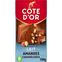 Een afbeelding van Côte d'Or Reep melk gekarameliseerde amandelen