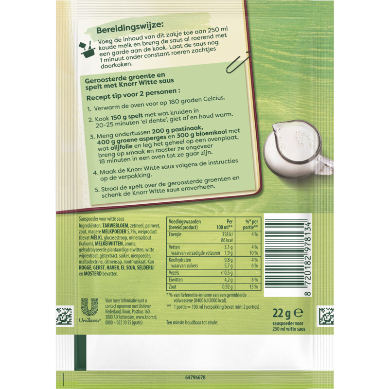 Een afbeelding van Knorr Mix witte saus