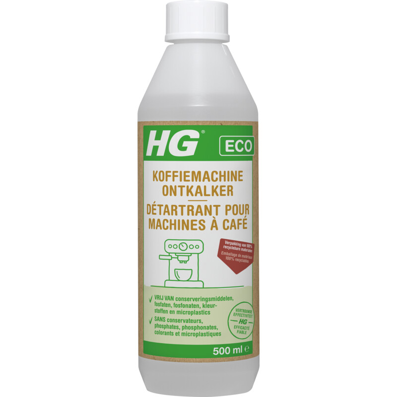 Een afbeelding van HG Eco koffiemachine ontkalker citroenzuur