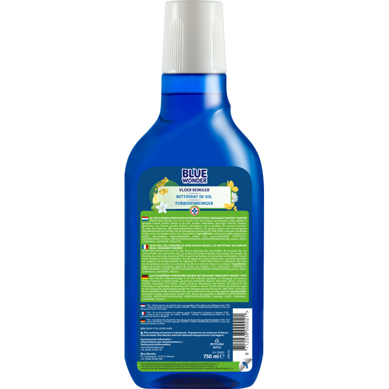 Een afbeelding van Blue Wonder Vloerreiniger