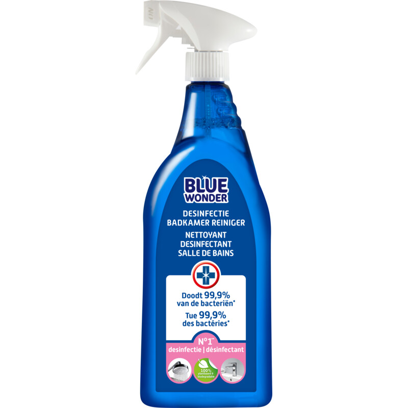 Een afbeelding van Blue Wonder Desinfectie bad & wc spray
