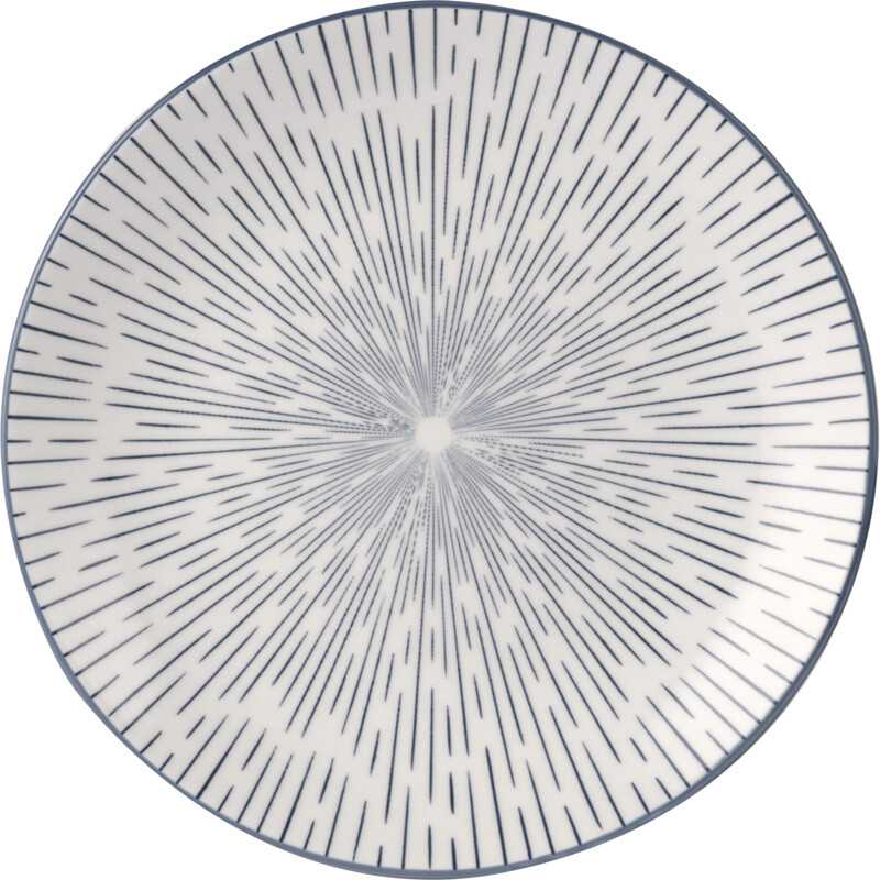 Een afbeelding van AH Bord blauw streep 20,5cm