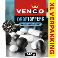 Een afbeelding van Venco Droptoppers salmiak & mint voordeelpak