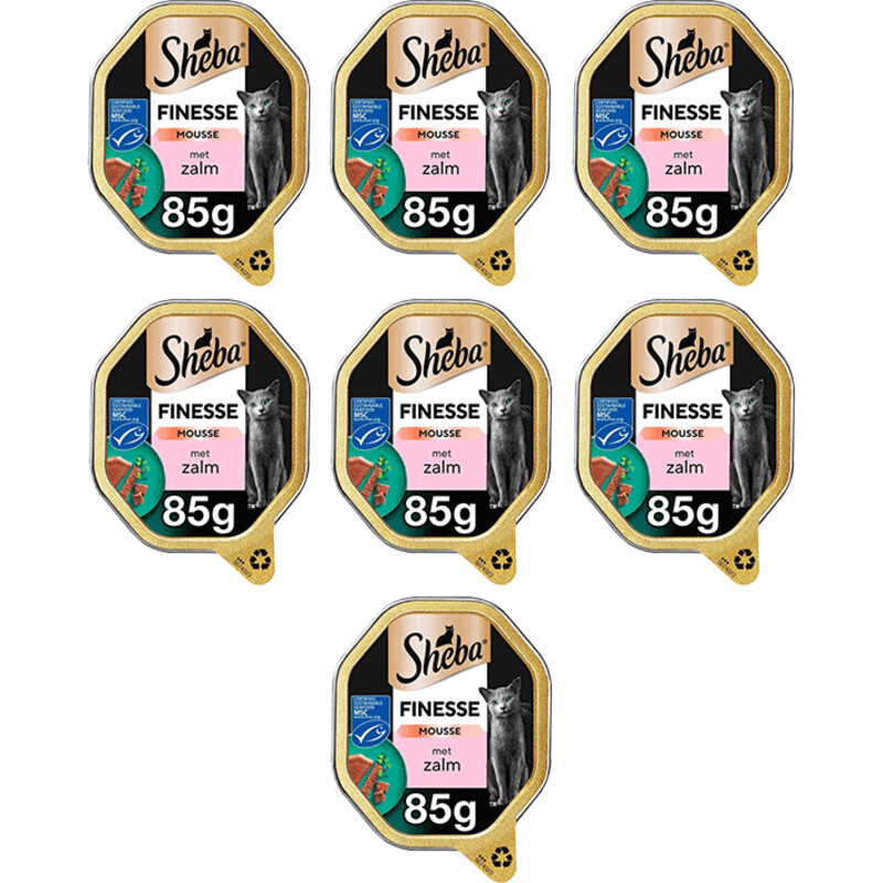Een afbeelding van Sheba Finesse Mousse Zalm 7-pack