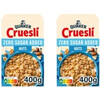 Een afbeelding van Quaker Cruesli zero 4 noten 2-pack