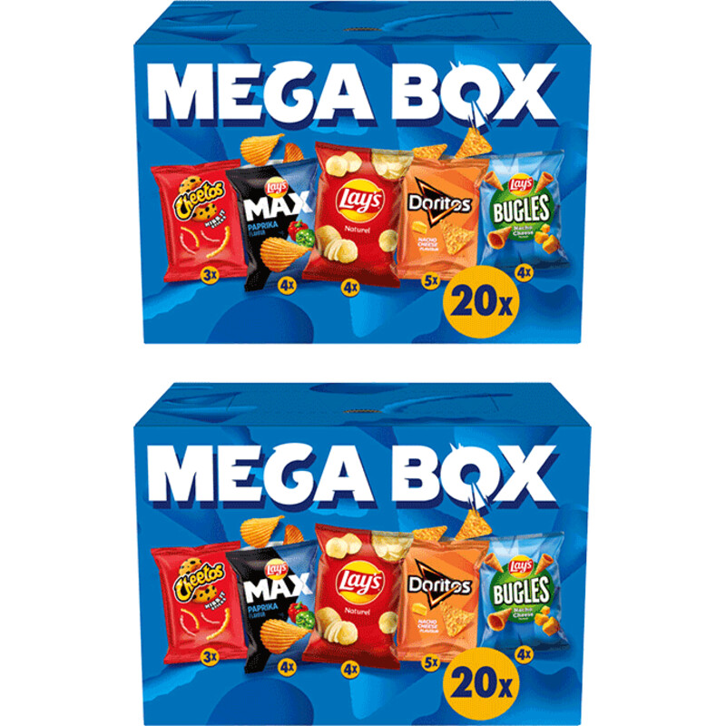 Een afbeelding van Lay's Mega box pakket