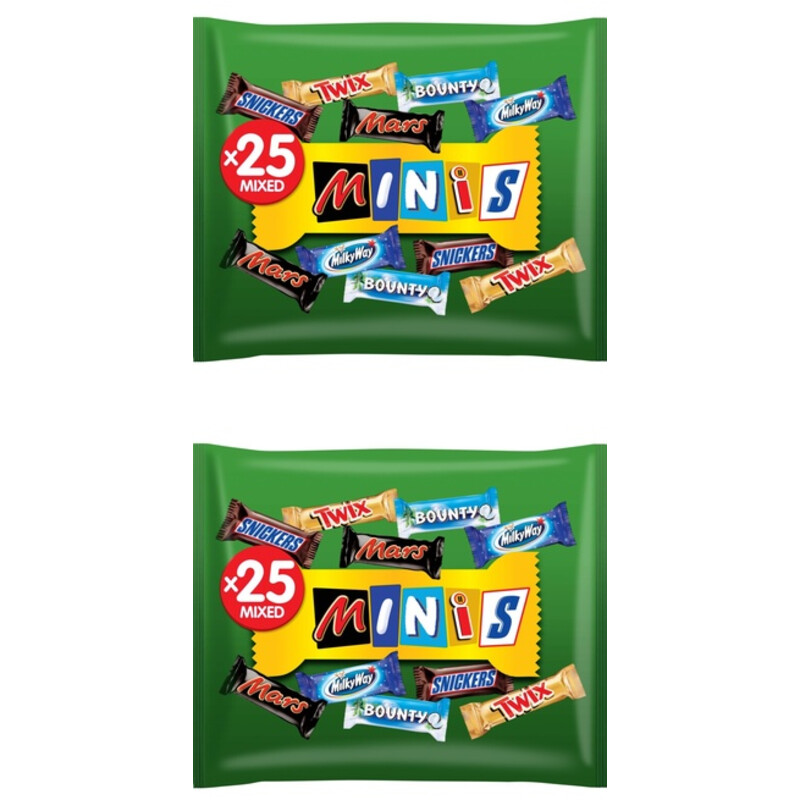 Een afbeelding van Mars Minimix repen uitdeelzak 2-pack