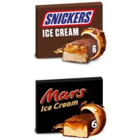 Een afbeelding van Snickers & Mars Ijsrepen pakket