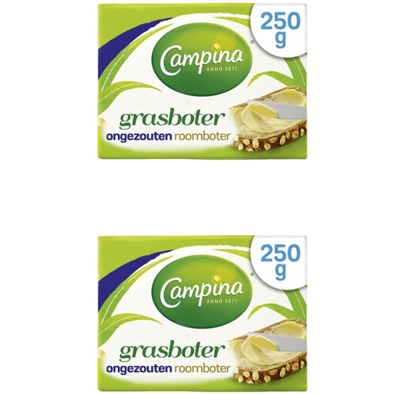 Een afbeelding van Campina Botergoud grasboter 2-pack
