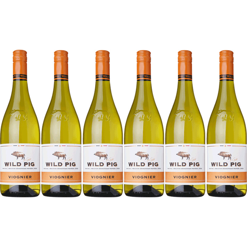 Een afbeelding van Wild Pig Viognier 6 flessen