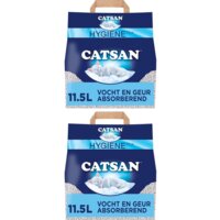 Een afbeelding van Catsan 11,5 L Kattenbakkorrels 2-pack