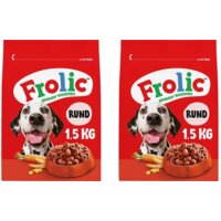 Een afbeelding van Frolic Droogvoer Rund 2-pack
