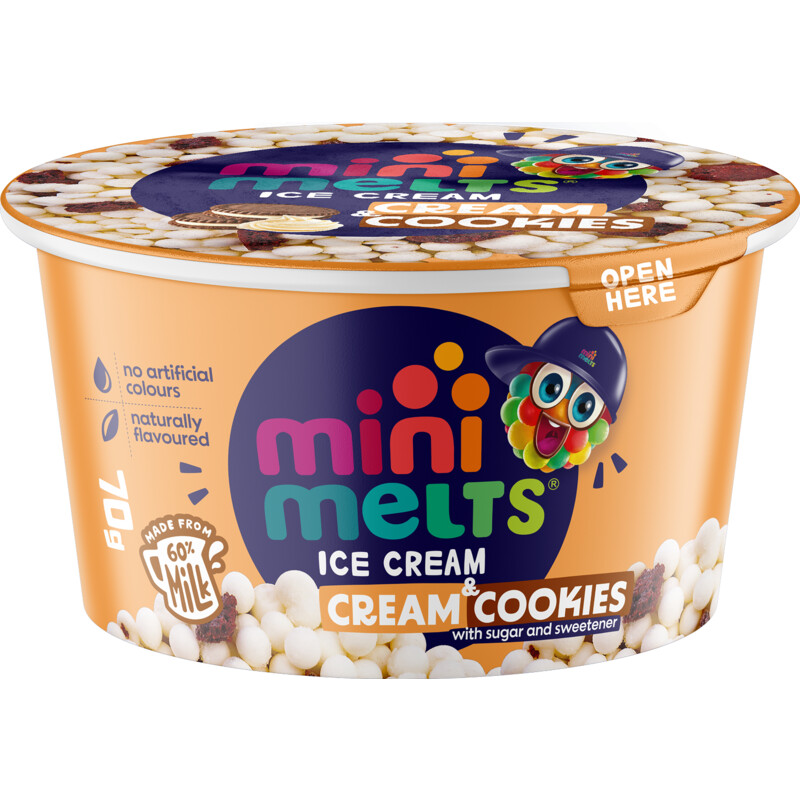 Een afbeelding van Mini Melts Ice cream balls cream & cookies