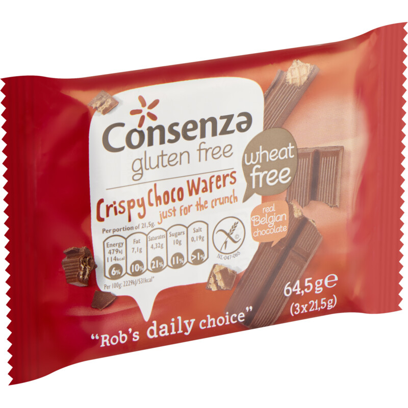 Een afbeelding van Consenza Crispy wafels glutenvrij