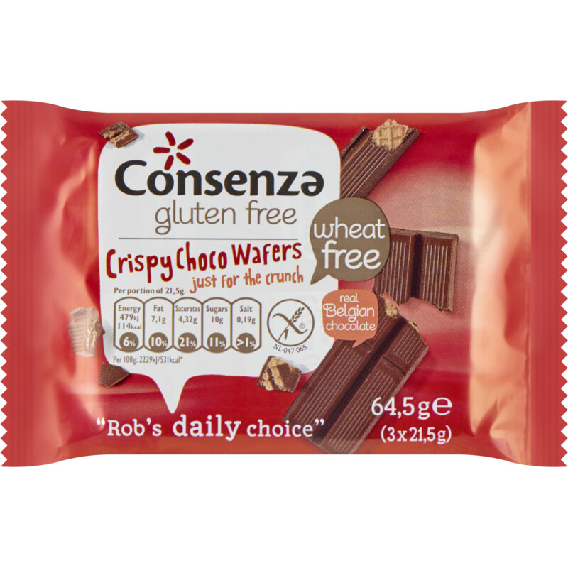 Een afbeelding van Consenza Crispy wafels glutenvrij