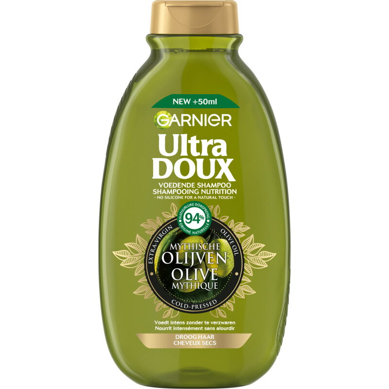 Een afbeelding van Ultra Doux Shampoo mytische olijven bel
