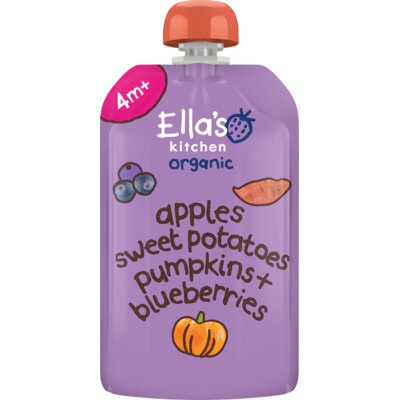 pdp-image-Ella's kitchen Biologische zoete aardappel, pompoen 4m+