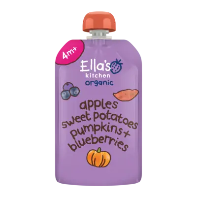 pdp-image-Ella's kitchen Knijpfruit apples + sweet potatoes 4m+