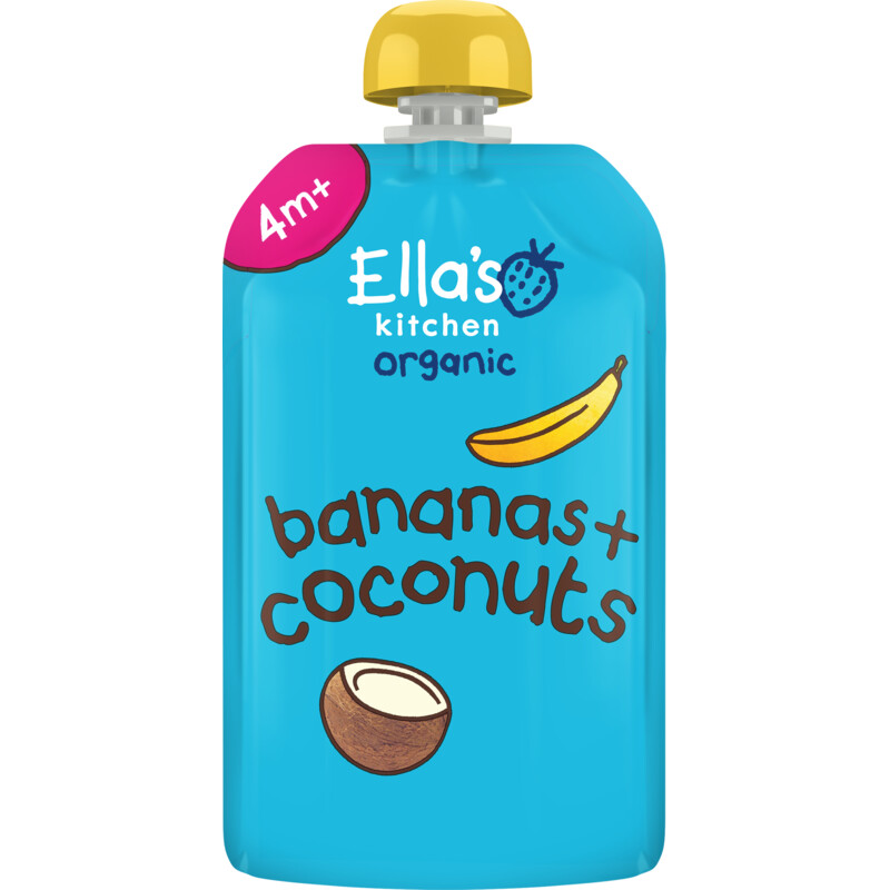 Een afbeelding van Ella's kitchen Bananen + kokos 4m+ bio