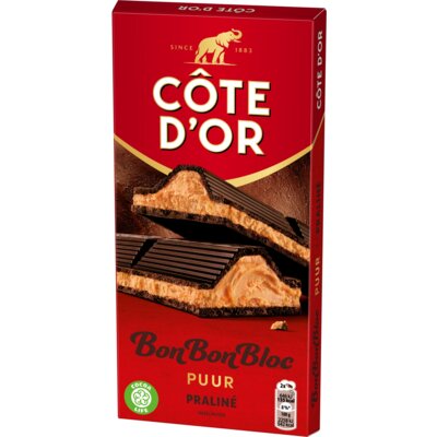 pdp-image-Côte d'Or BonBonBloc chocoladereep praliné puur