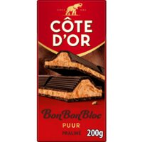 Een afbeelding van Côte d'Or Bonbonbloc Praline Puur 200gr