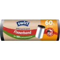Een afbeelding van Swirl Vuilniszakken met fixeerband 60 liter