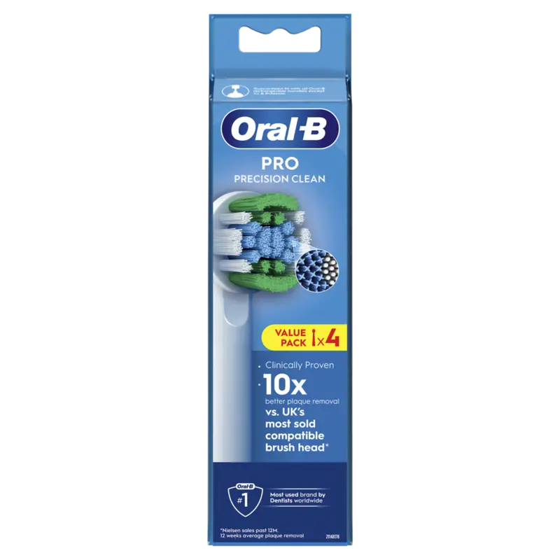 Pro Precision Clean Opzetborstels, 4 Stuks