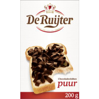 Een afbeelding van De Ruijter Chocolade vlokken puur