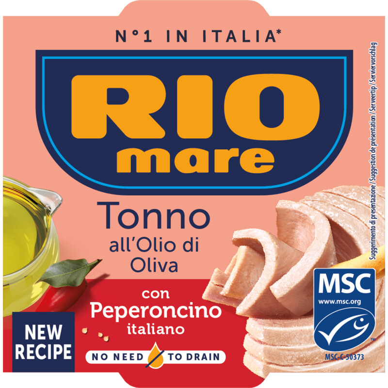 Een afbeelding van Rio Mare Tonijn in olijfolie rode peper