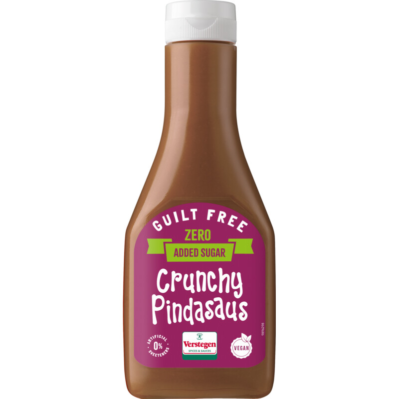 Een afbeelding van Verstegen Crunchy pindasaus zero added sugar