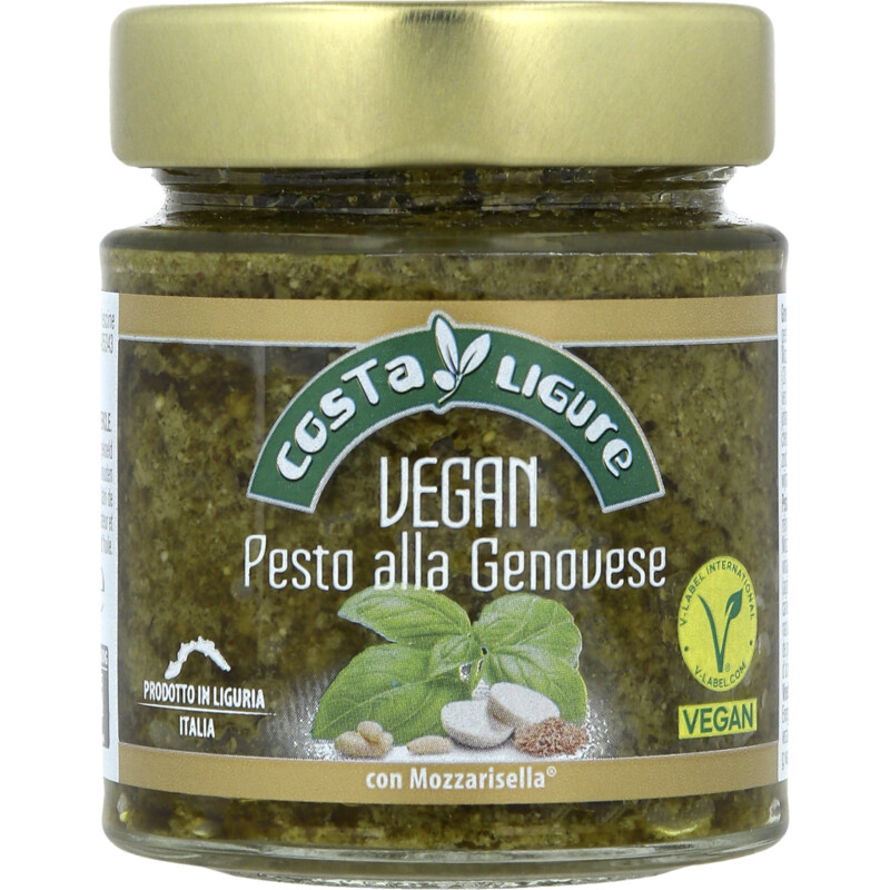 Een afbeelding van Costa Ligure Pesto genovese vegan mozzarisella