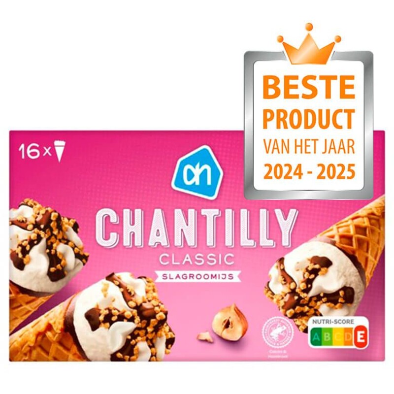 Een afbeelding van AH Chantilly classic slagroomijs