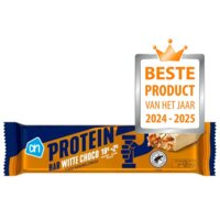 Een afbeelding van AH Protein bar white choco pinda karamel