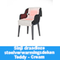 Een afbeelding van Sinji Heating chair blanket teddy cream