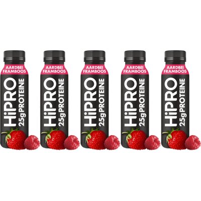 pdp-image-HiPRO Protein drink framboos aardbei 5-pack