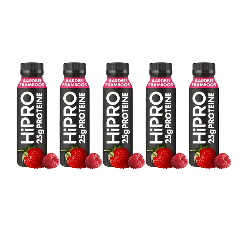 Protein drink framboos aardbei 5-pack