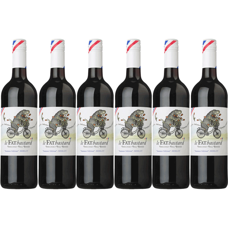 Een afbeelding van Fat bastard Merlot 6 flessen