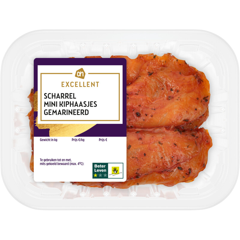 Een afbeelding van AH Excellent Mini scharrel kiphaasjes gemarineerd