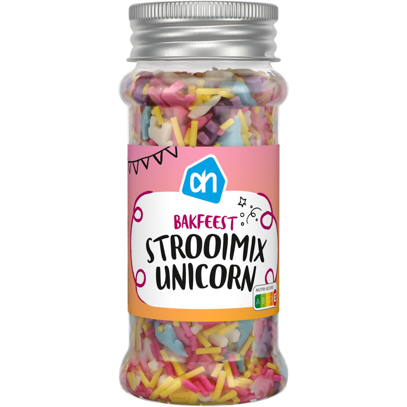 Een afbeelding van AH Bakfeest strooimix unicorn