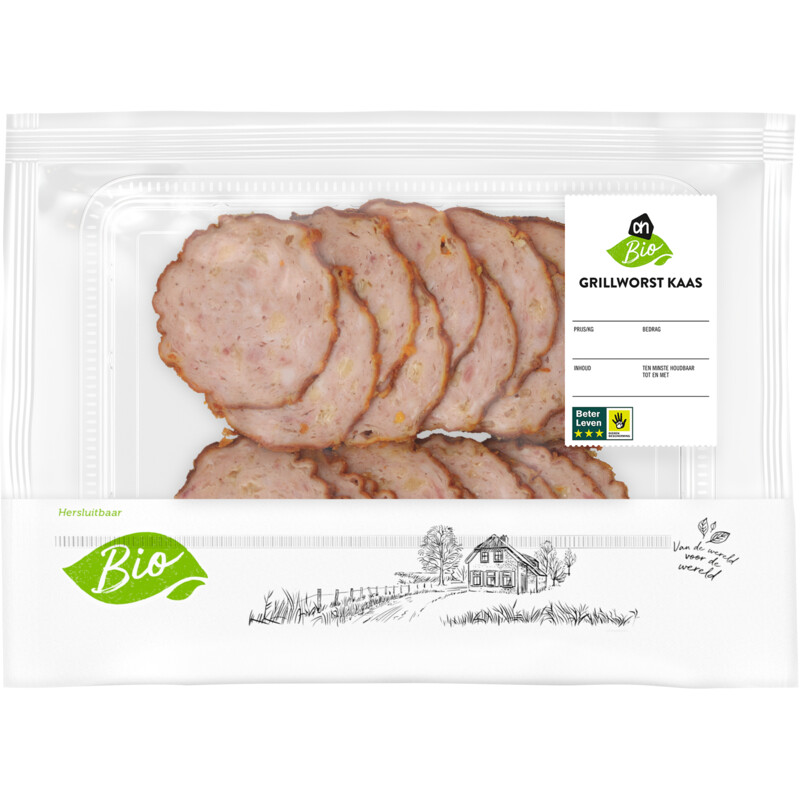 Een afbeelding van AH Biologisch Grillworst kaas