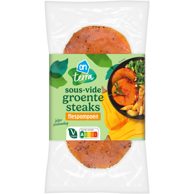 Een afbeelding van AH Terra Groentesteaks pompoen