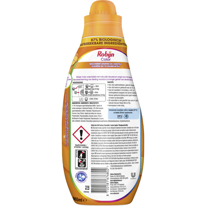 Een afbeelding van Robijn Klein & krachtig color wasmiddel