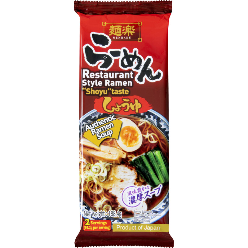 Een afbeelding van Menraku Shoyu ramen