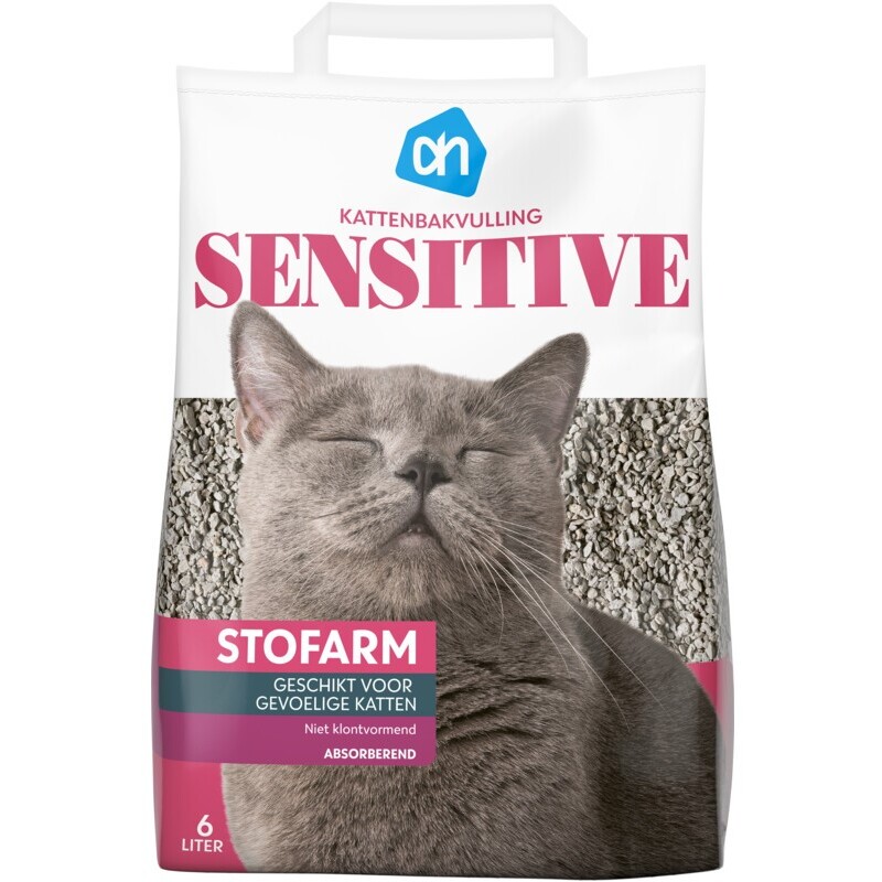 Een afbeelding van AH Kattenbakvulling sensitive schep&schoon