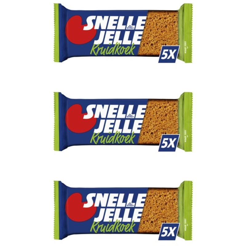 Een afbeelding van Snelle Jelle Kruidkoek Naturel 3-pack