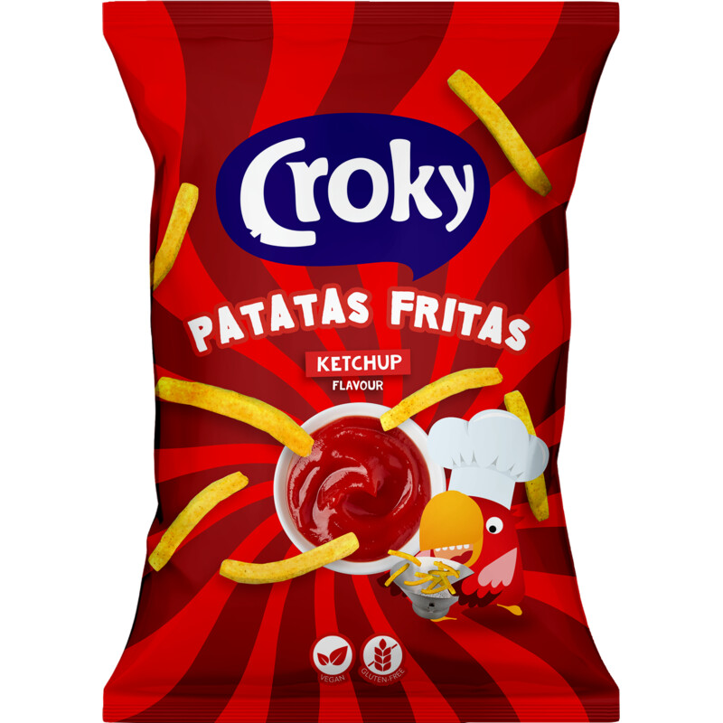 Een afbeelding van Croky Patatas fritas ketchup