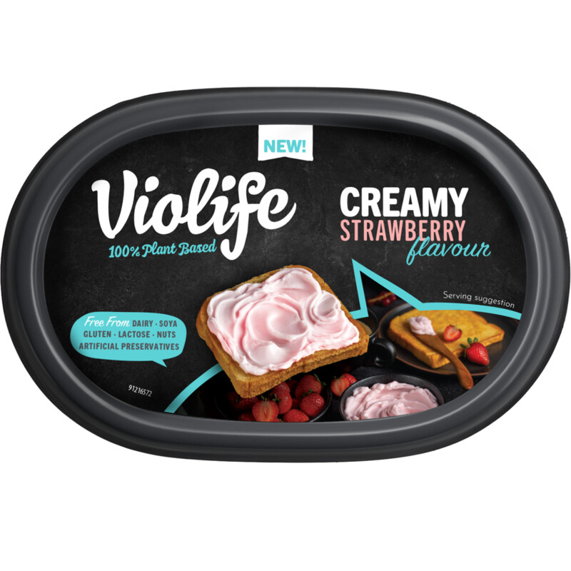 Een afbeelding van Violife Creamy strawberry flavour