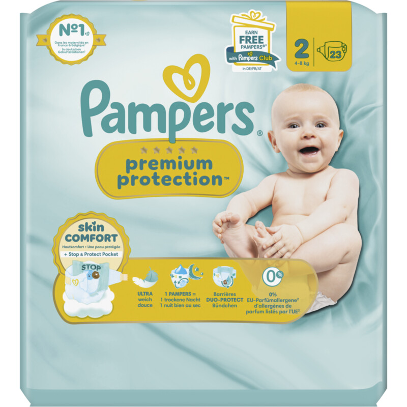 Een afbeelding van Pampers Premium protection luiers maat 2