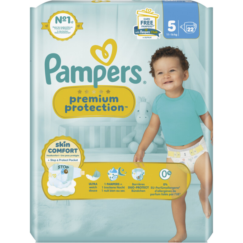 Een afbeelding van Pampers Premium protection luiers maat 5