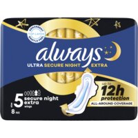 Een afbeelding van Always Ultra secure night extra wings